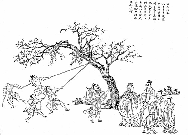 孔子圣跡圖圖片