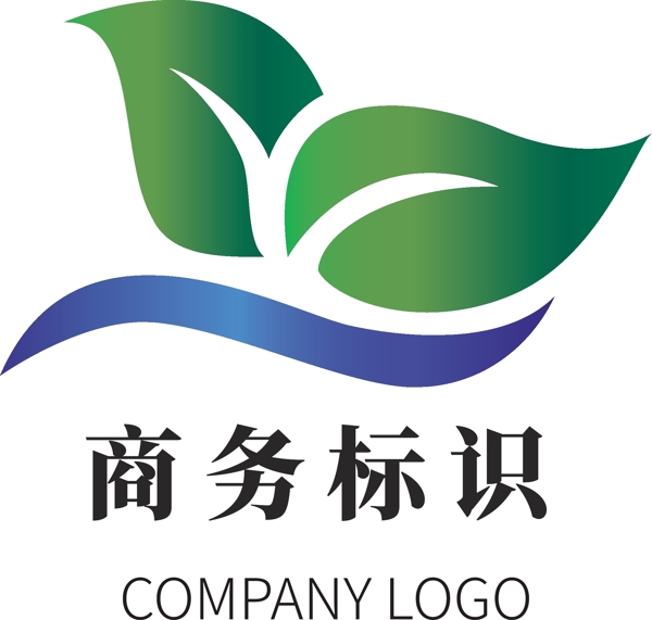 绿色环保企业商务logo模板
