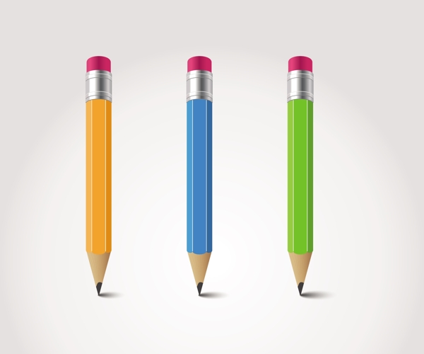 3清晰的彩色铅笔插图