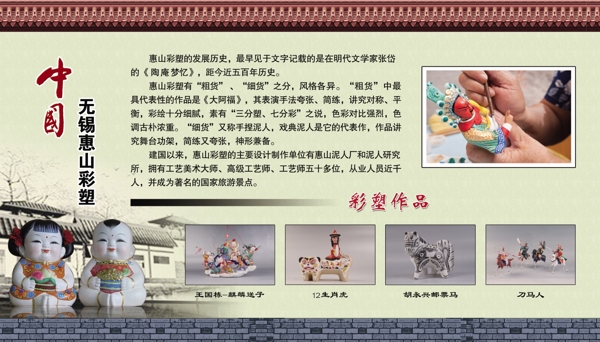 中国泥人博物馆简介展板图片