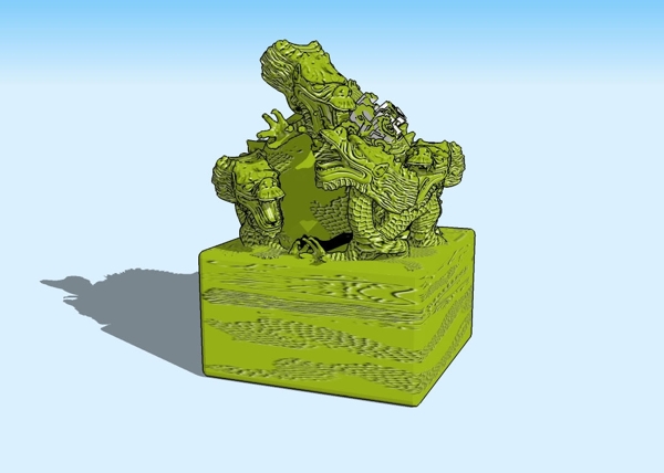 玉玺3D模型