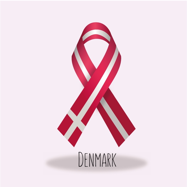 丹麦国旗丝带设计