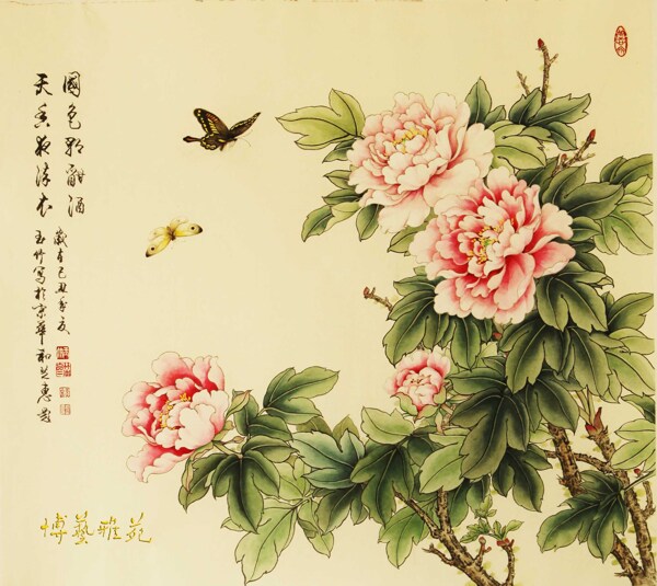 工筆花卉圖片