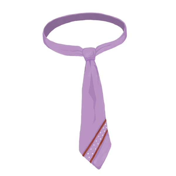 紫色领结装饰
