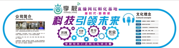 直播文化墻