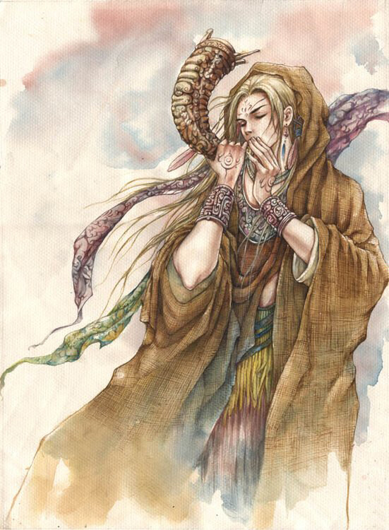 位圖人物色彩插畫CG插畫免費素材