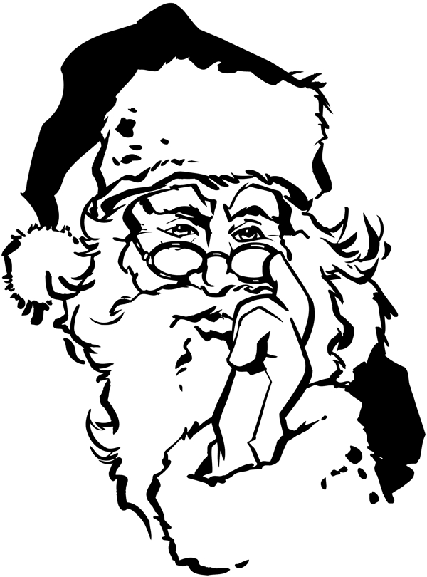 圣诞老人头像卡通头像矢量素材EPS格式0011
