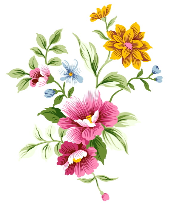花草插圖花紋圖案0221