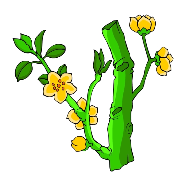 花卉古典插畫