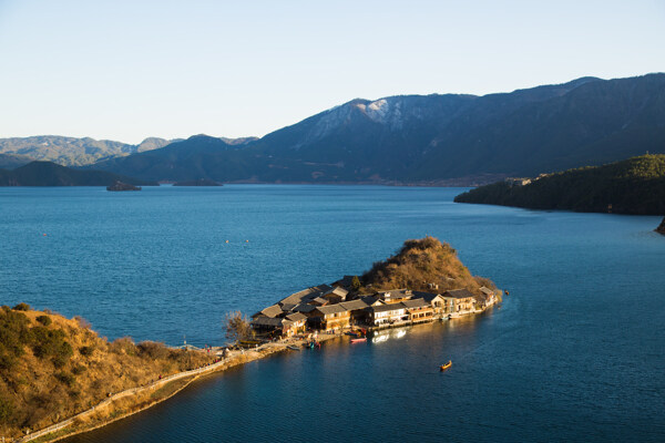 美麗的瀘沽湖風(fēng)景