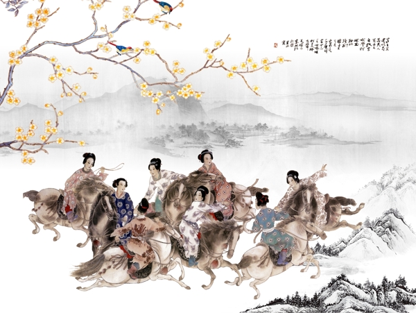 新中式背景墻
