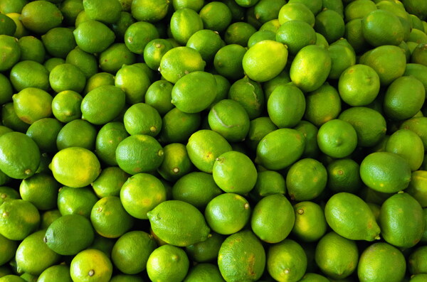 绿色柠檬水果素材图片