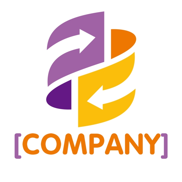 2018彩色形状公司logo模板