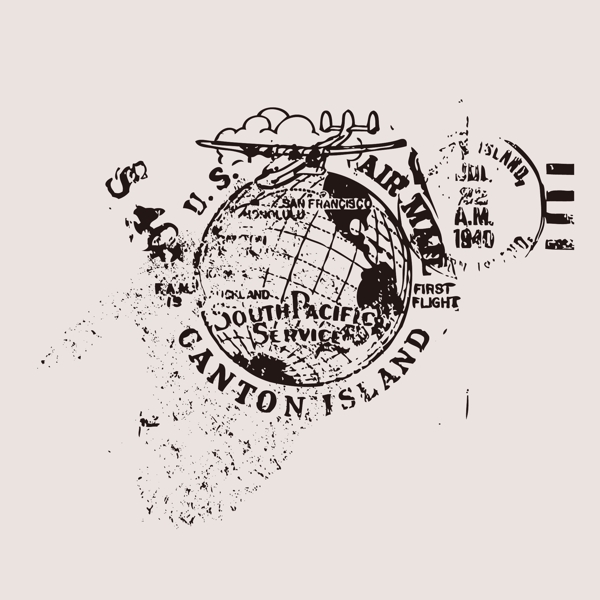 印花矢量圖生活元素地球文字英文免費(fèi)素材