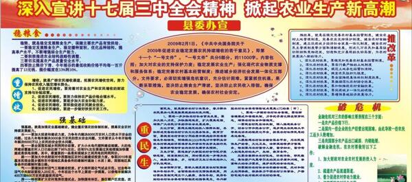 農(nóng)業(yè)生產(chǎn)宣傳欄圖片