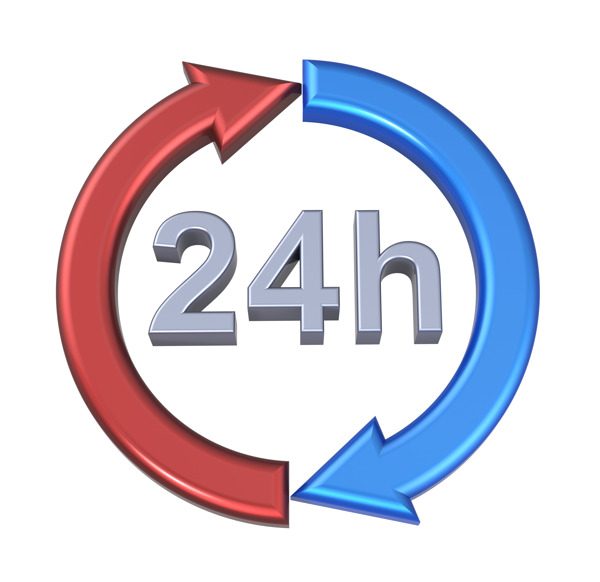 24小時送貨的跡象