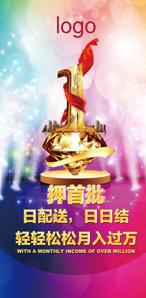 投資招商展架