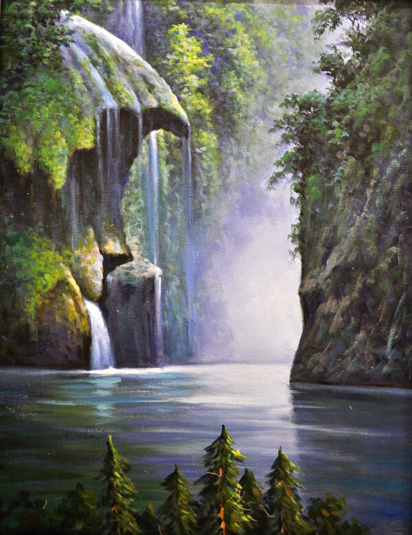 風(fēng)景油畫圖片