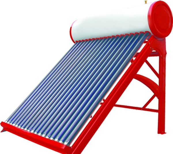 红色康力支架太阳能热水器psd格式已扣好图片