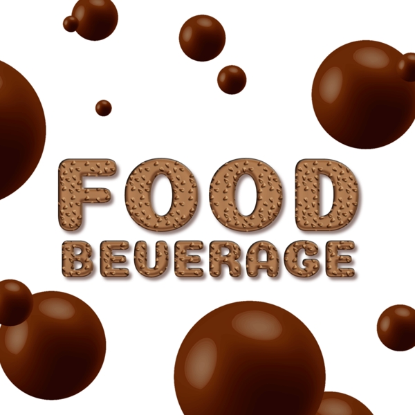 创意食品饮料字体