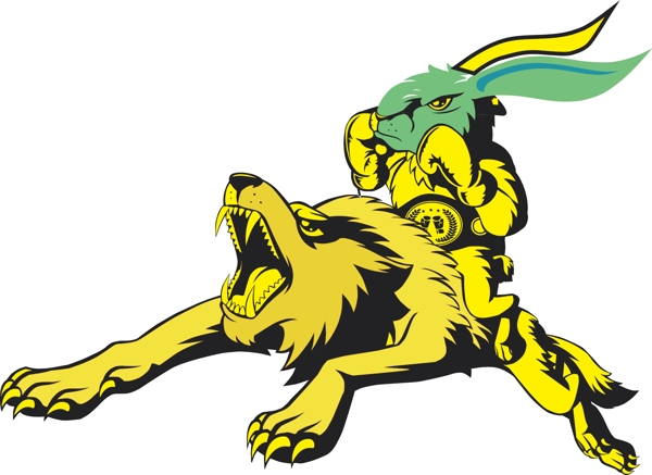 獅子兔子