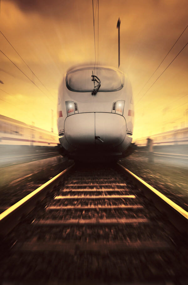 高速火车列车图片