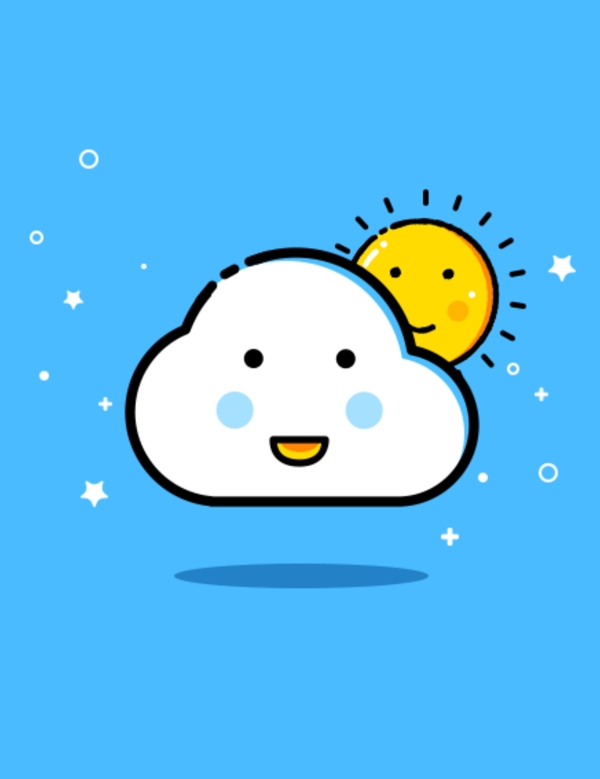 太陽(yáng)月亮星星月球扁平化MBE