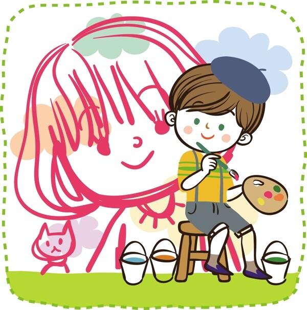 最新韓國矢量卡通素材480