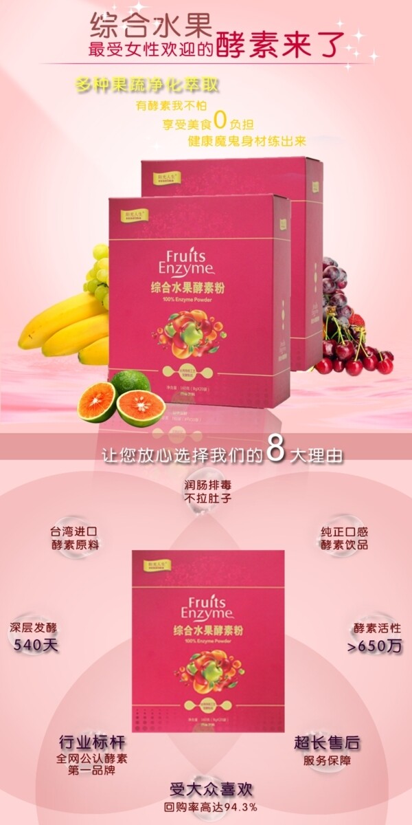 淘寶水果酵產(chǎn)品素詳情頁(yè)