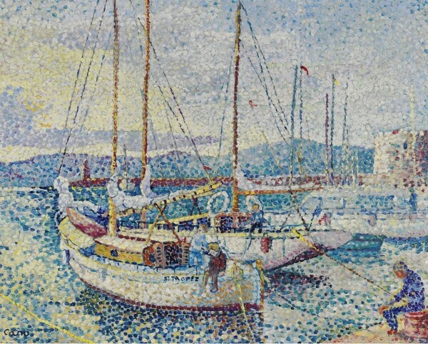 YvonneCanuSaintTropez畫家風(fēng)景畫靜物油畫建筑油畫裝飾畫