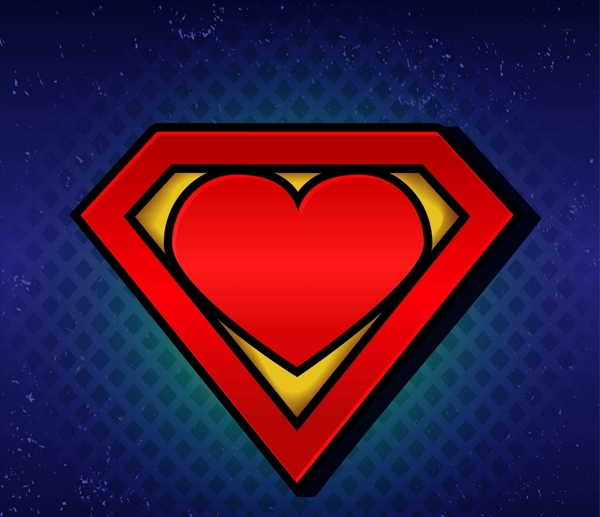 超人标志心脏
