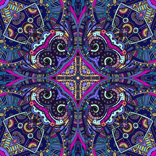 矢量抽象花紋圖案