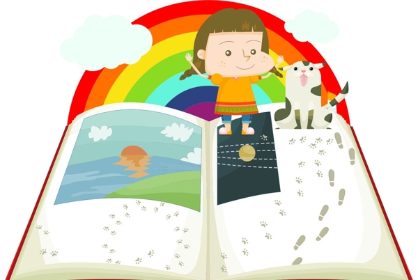 打開的書圖片