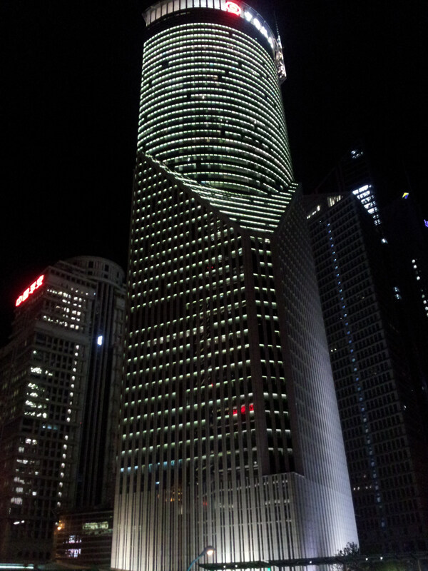 中銀大廈夜景圖片