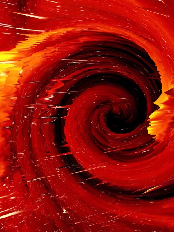 简约时尚红色3d漩涡抽象背景