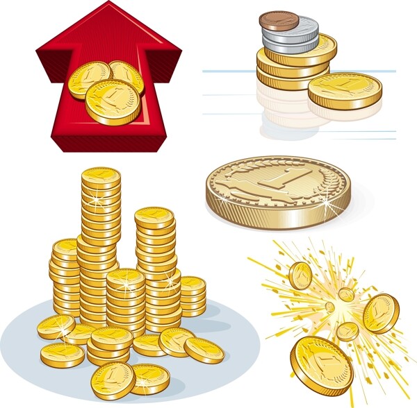 金幣圖片矢量素材1