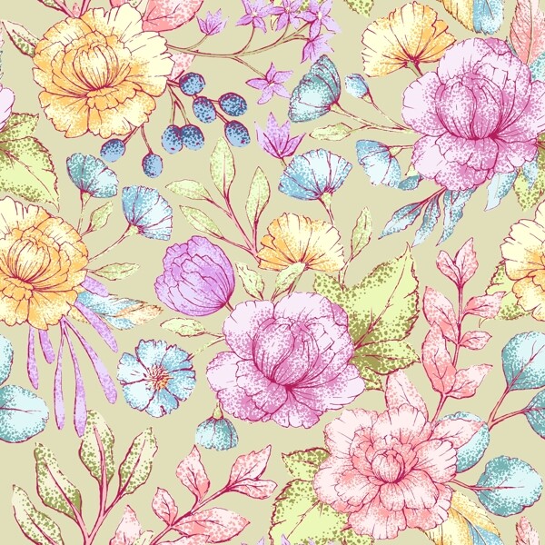 矢量花卉