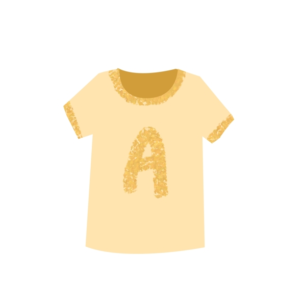 宝宝衣服字母T恤上衣元素