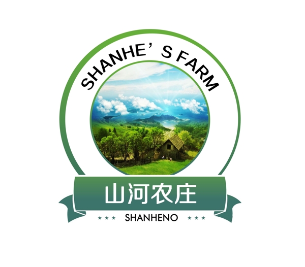 山莊農(nóng)場(chǎng)LOGO設(shè)計(jì)標(biāo)志圖