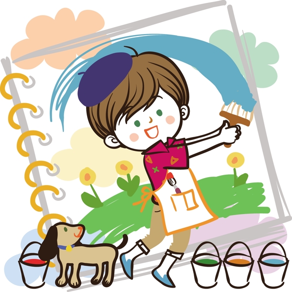 最新韓國矢量卡通素材478