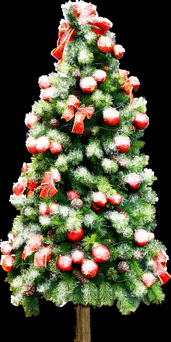 喜庆圣诞树PNG元素