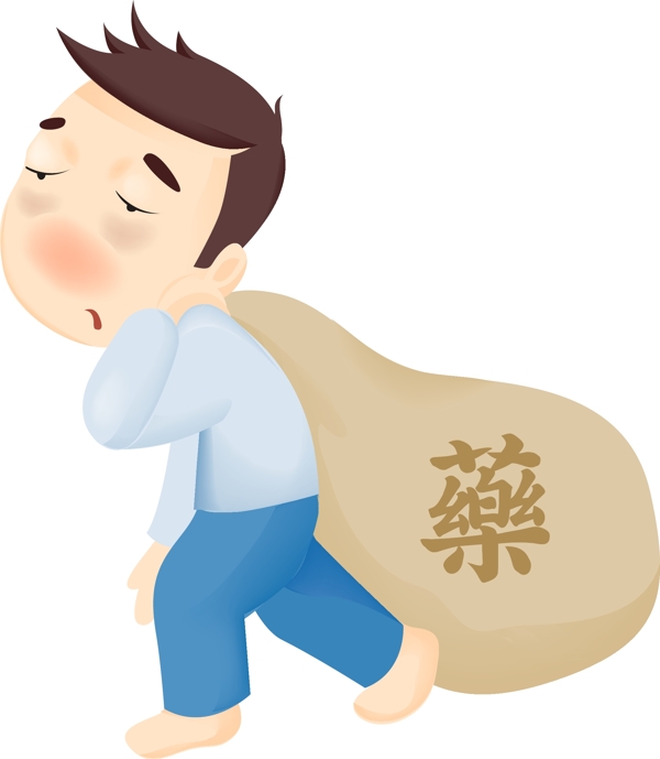 韓國卡通藥矢量圖24