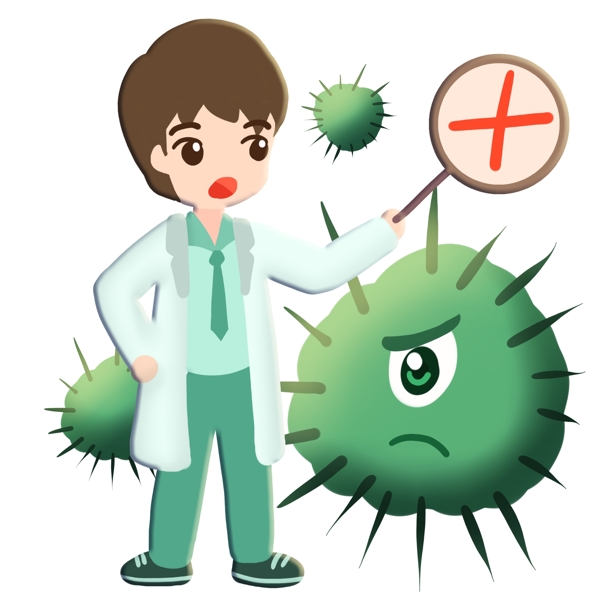 医生与毒刺病毒细菌