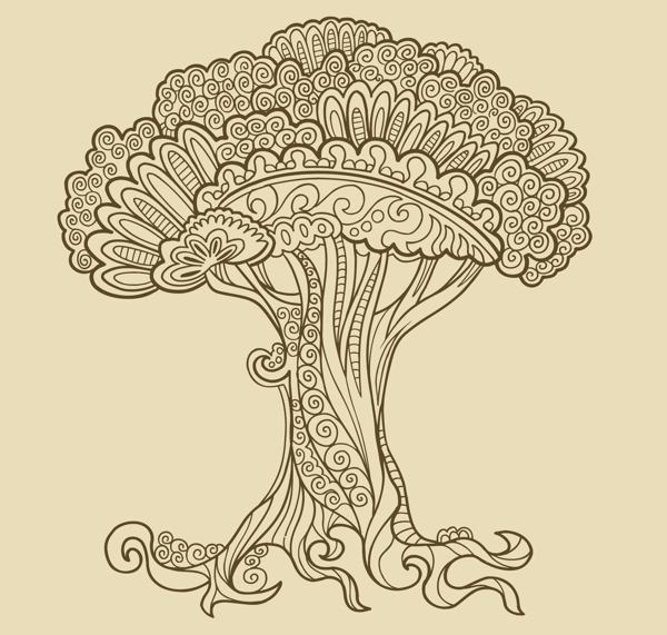歐美花紋8305矢量EPS