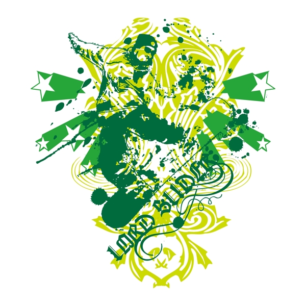 印花矢量圖T恤圖案圖文結(jié)合人物男孩免費(fèi)素材