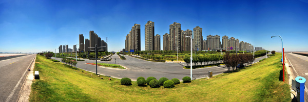 下沙开发区之江东路全景图图片