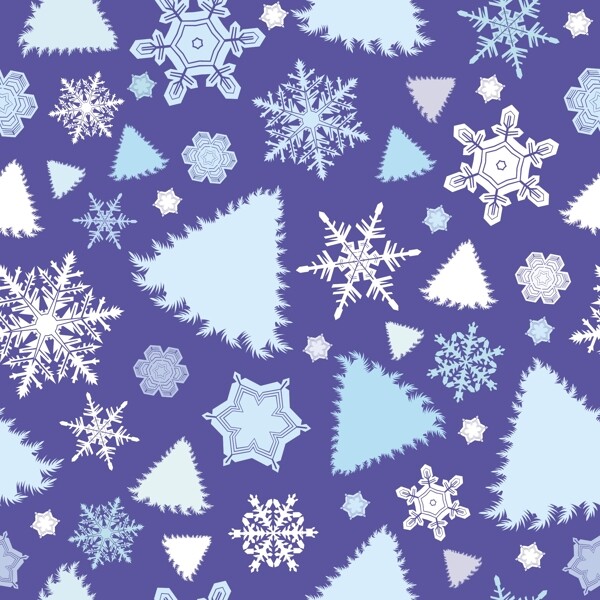 矢量圣誕背景雪花圣誕樹圣誕帽禮物襪子蝴蝶結(jié)圓球拐杖矢量素材