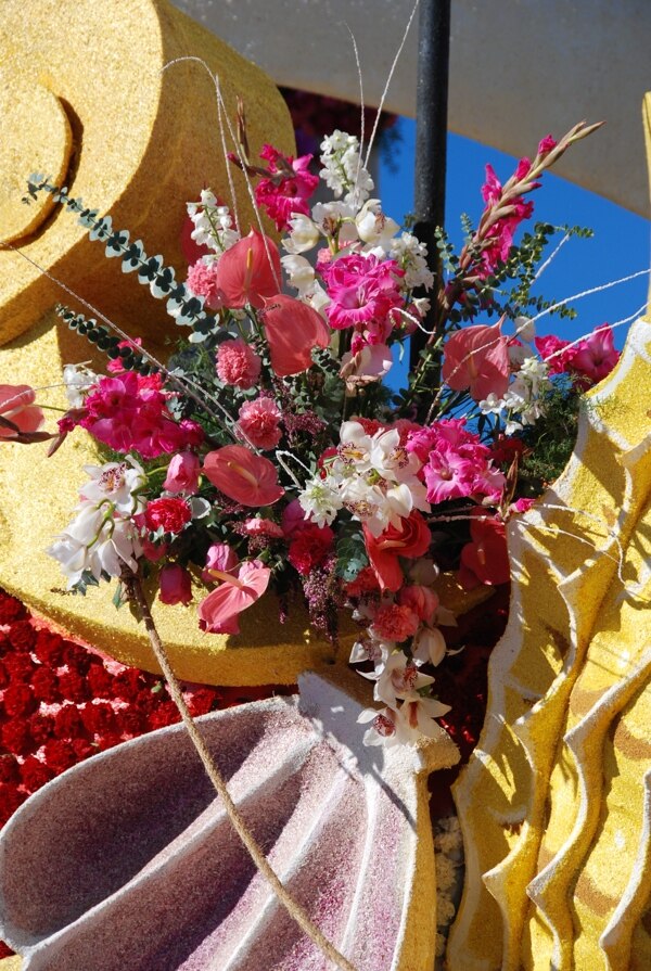 帕萨迪纳市玫瑰花车大游图片
