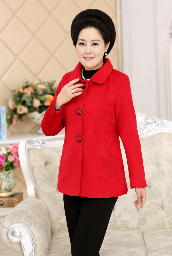 女裝媽媽裝淘寶女裝婦女裝圖片