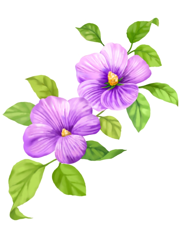 時尚紫色小花朵4